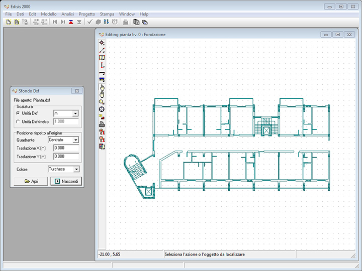 Edisis input semplificato 2d DXF