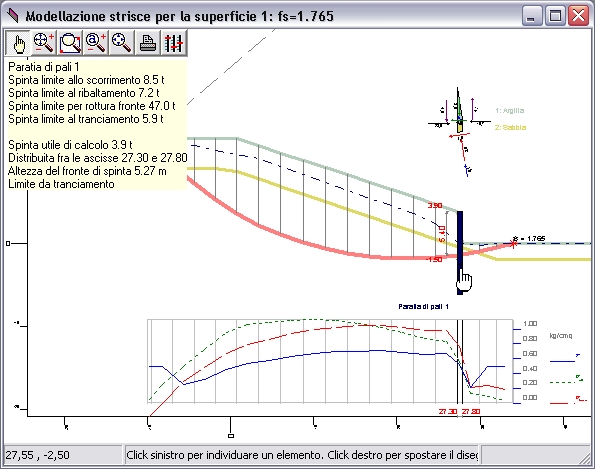 software aspen controllo tensioni paratia di pali