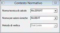 FormTab gestione normativa ntc2018 in Edisis 10
