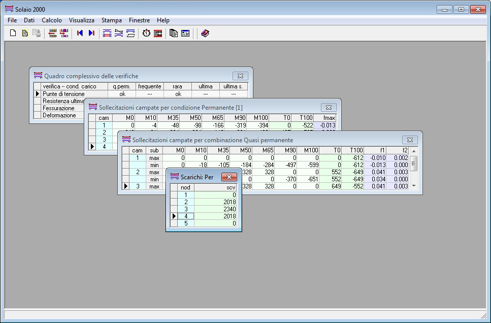 software solaio scarichi permanenti software solaio scarichi permanenti